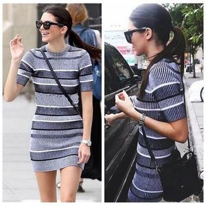 Bodycon stretchy rib dress